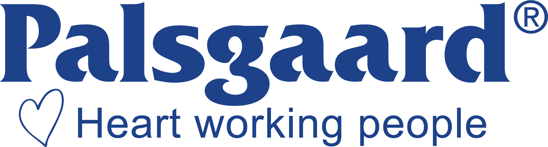 Palsgaard Logo + Heartworking People Blue